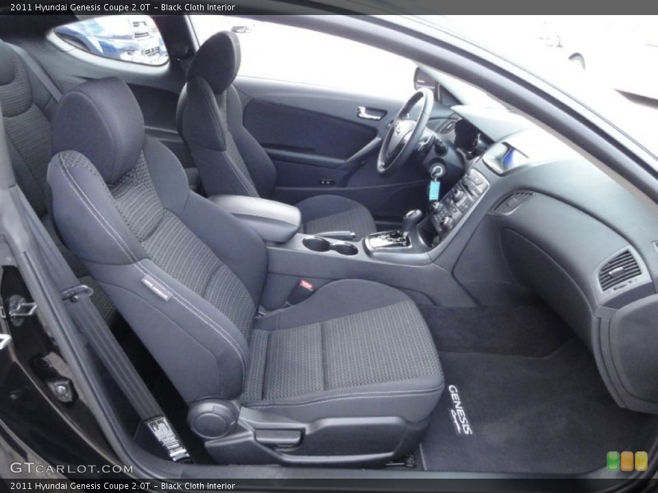 Black Cloth Interior Front Seat for the 2011 Hyundai Genesis Coupe 2.0T #59834493