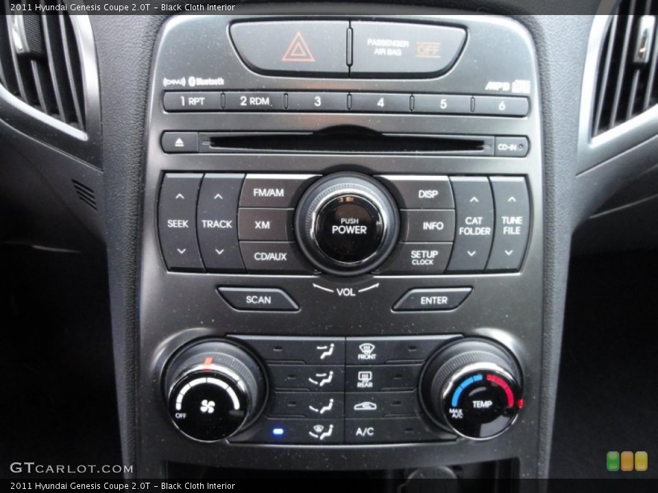 Black Cloth Interior Controls for the 2011 Hyundai Genesis Coupe 2.0T #59834638