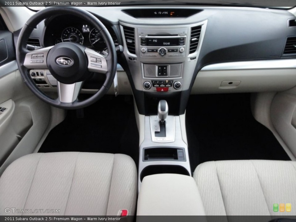 Warm Ivory Interior Dashboard for the 2011 Subaru Outback 2.5i Premium Wagon #59834937