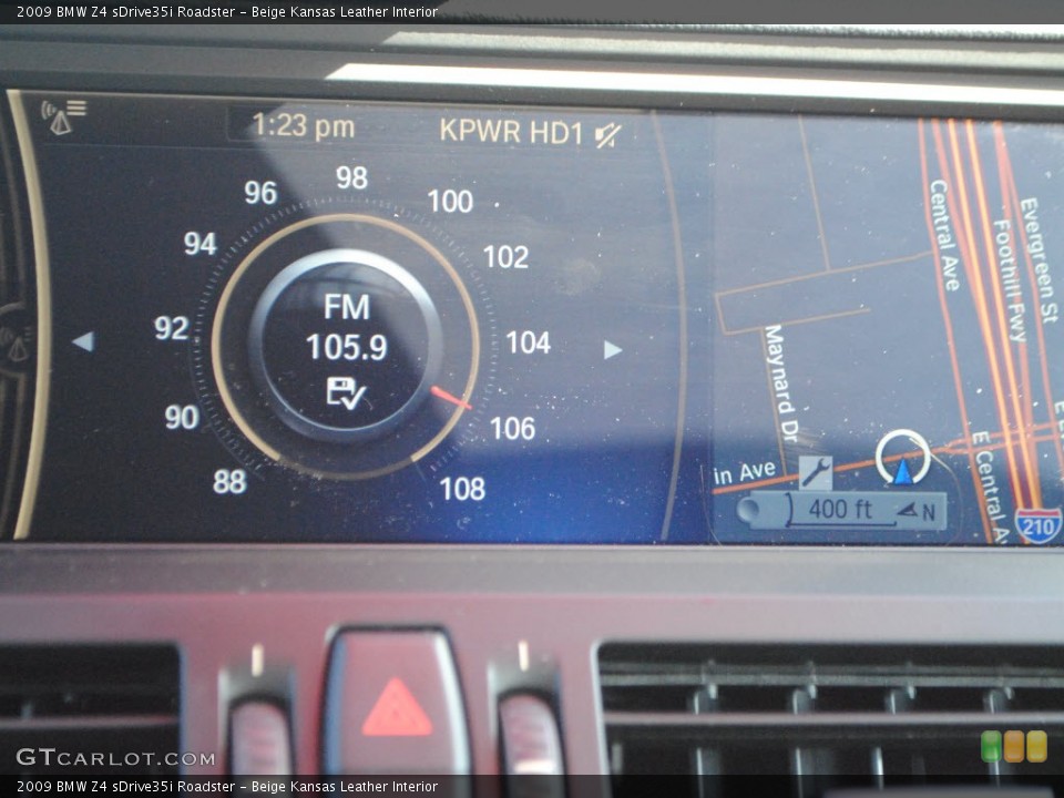 Beige Kansas Leather Interior Navigation for the 2009 BMW Z4 sDrive35i Roadster #59835555