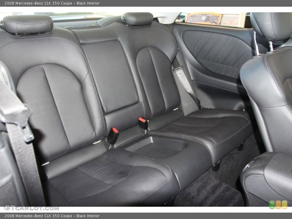 Black Interior Rear Seat for the 2008 Mercedes-Benz CLK 350 Coupe #59836995