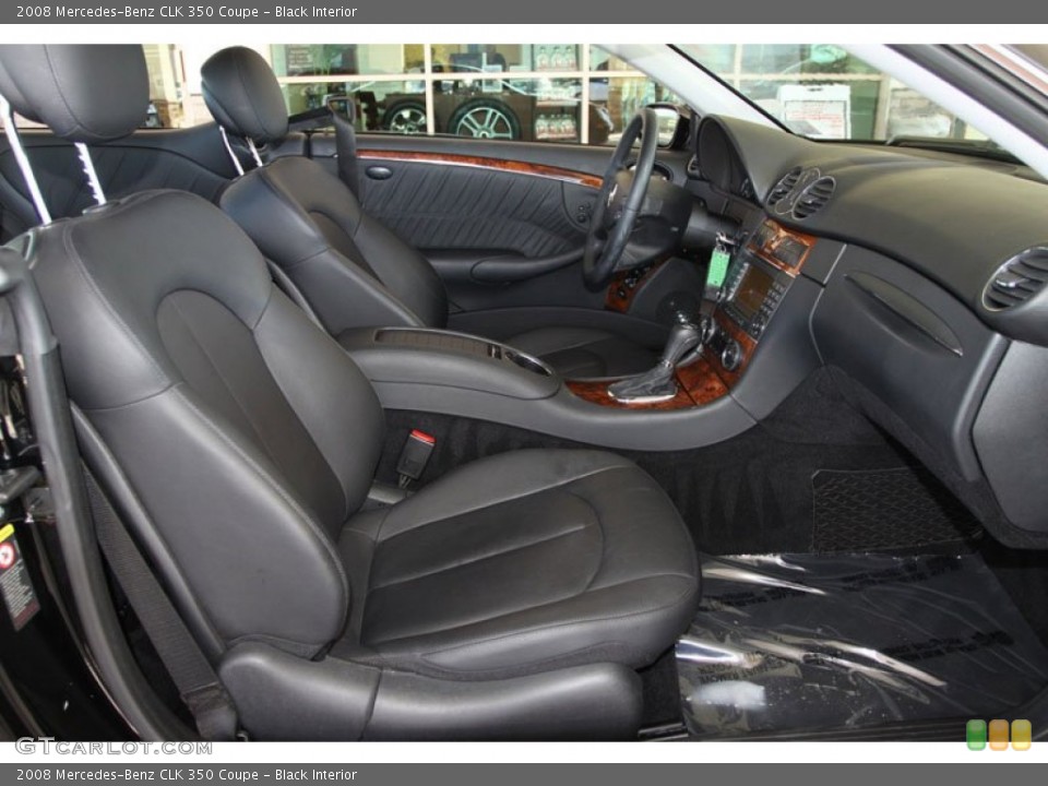 Black Interior Front Seat for the 2008 Mercedes-Benz CLK 350 Coupe #59837043