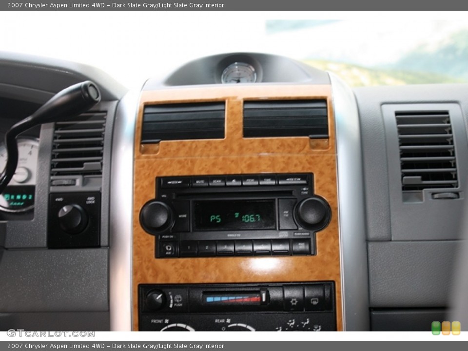 Dark Slate Gray/Light Slate Gray Interior Controls for the 2007 Chrysler Aspen Limited 4WD #59838453