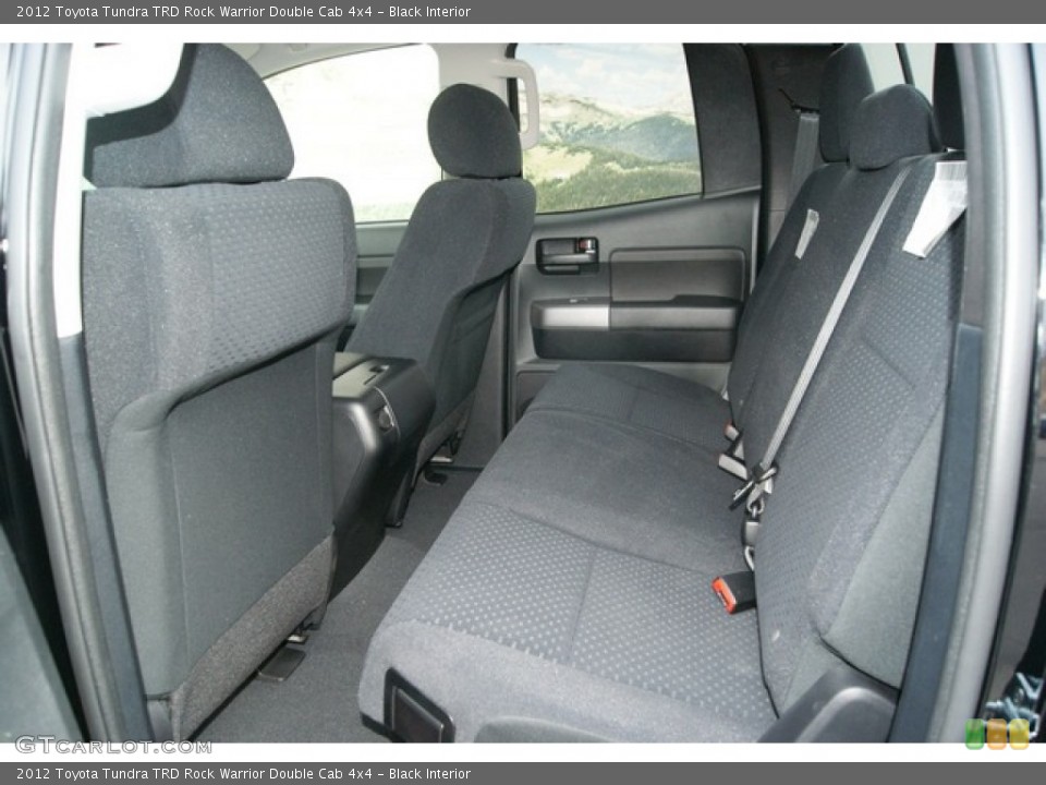 Black Interior Rear Seat for the 2012 Toyota Tundra TRD Rock Warrior Double Cab 4x4 #59838963