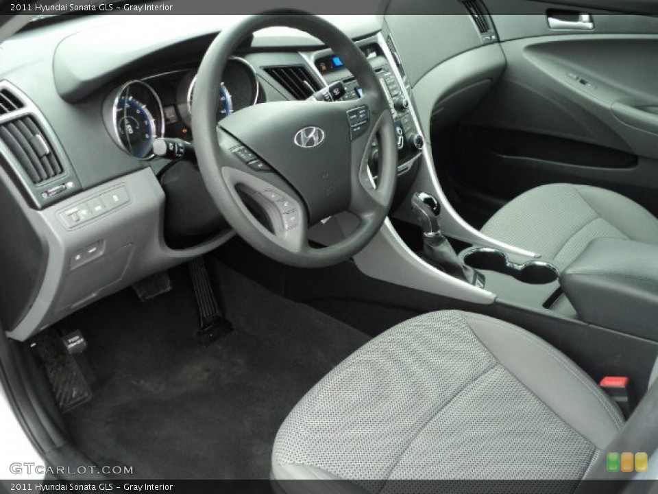 Gray Interior Prime Interior for the 2011 Hyundai Sonata GLS #59839395