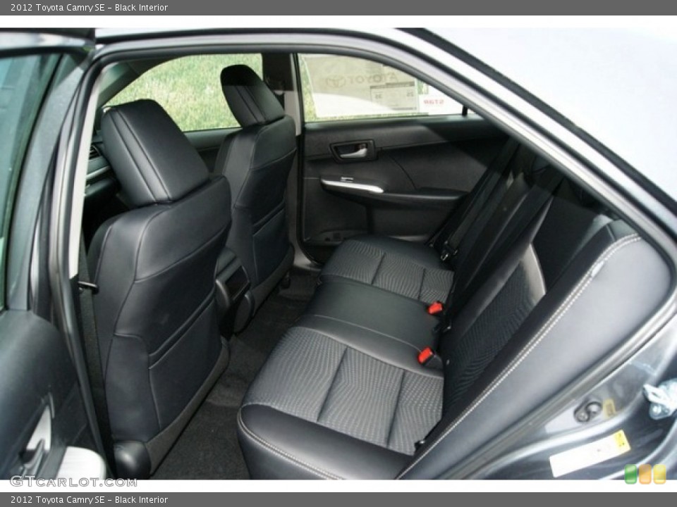 Black Interior Rear Seat for the 2012 Toyota Camry SE #59839887