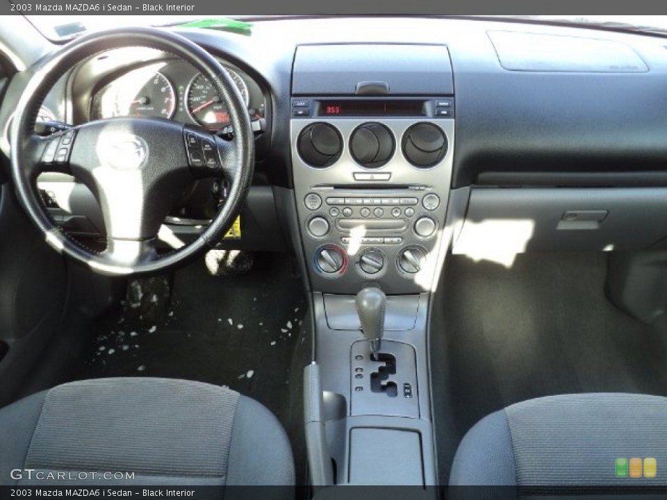 Black Interior Dashboard for the 2003 Mazda MAZDA6 i Sedan #59840742