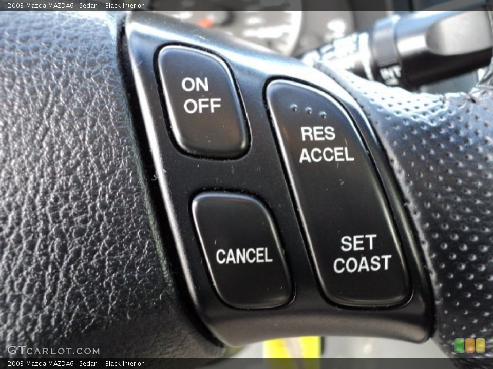 Black Interior Controls for the 2003 Mazda MAZDA6 i Sedan #59840832