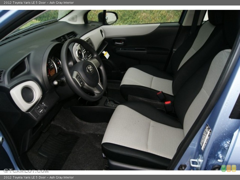 Ash Gray Interior Photo for the 2012 Toyota Yaris LE 5 Door #59841045