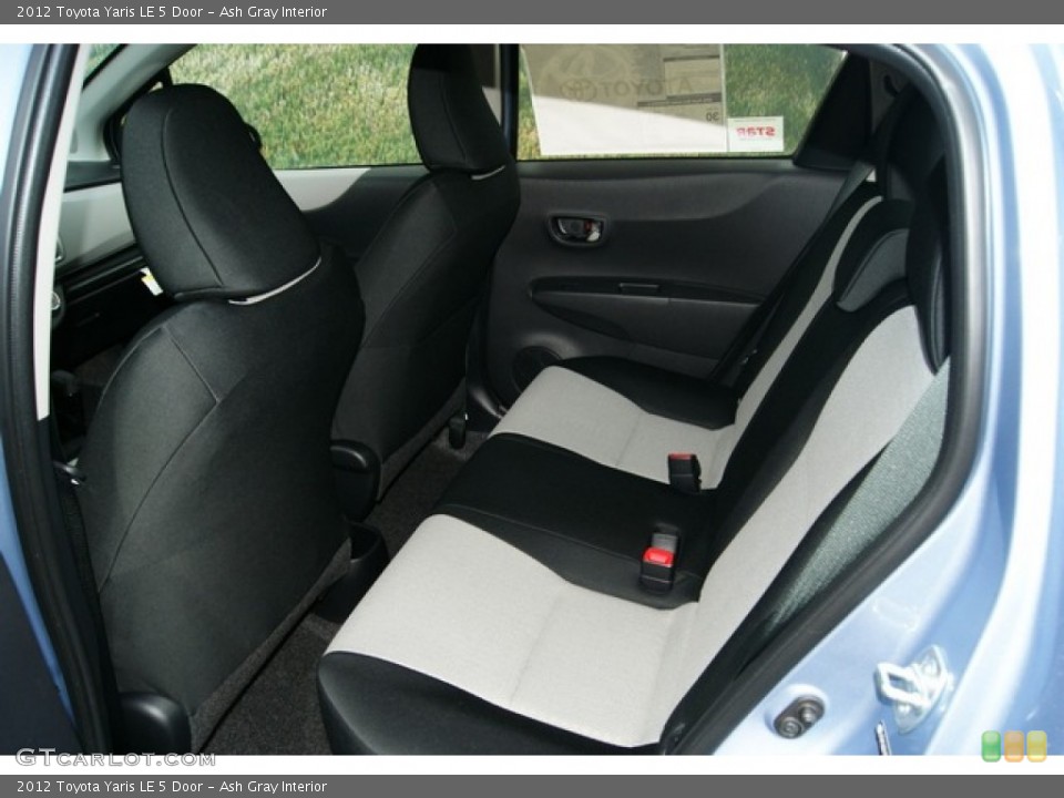 Ash Gray Interior Rear Seat for the 2012 Toyota Yaris LE 5 Door #59841065