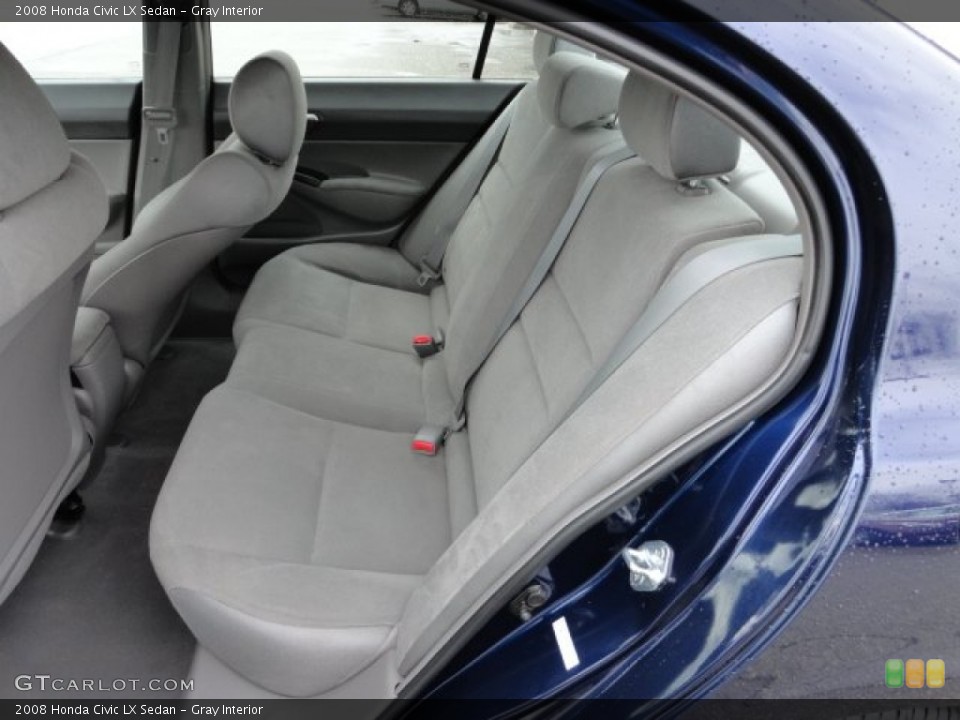 Gray Interior Rear Seat for the 2008 Honda Civic LX Sedan #59841129