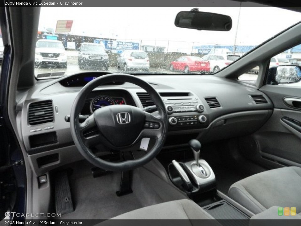 Gray Interior Photo for the 2008 Honda Civic LX Sedan #59841141