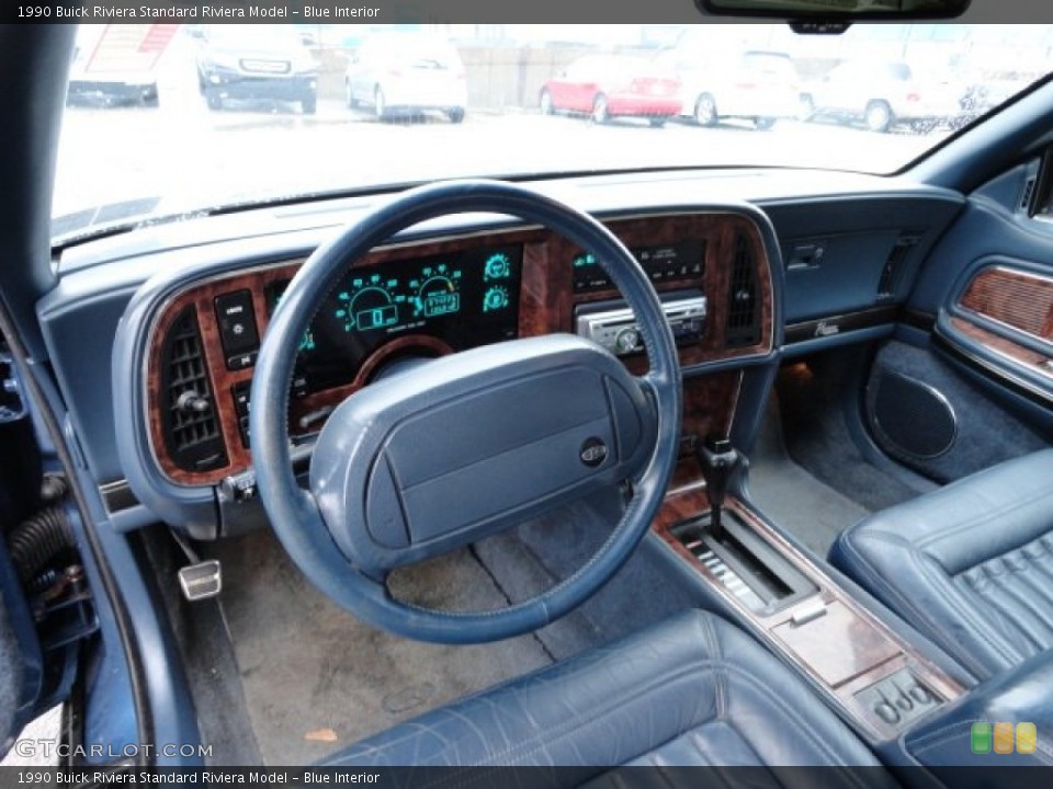 Blue 1990 Buick Riviera Interiors