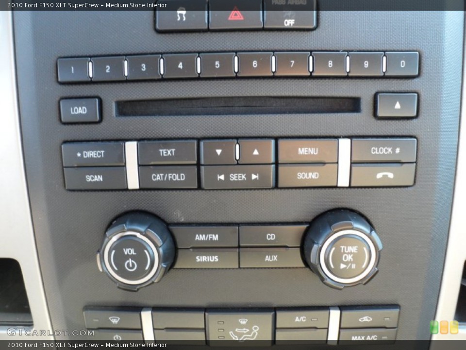 Medium Stone Interior Controls for the 2010 Ford F150 XLT SuperCrew #59841534