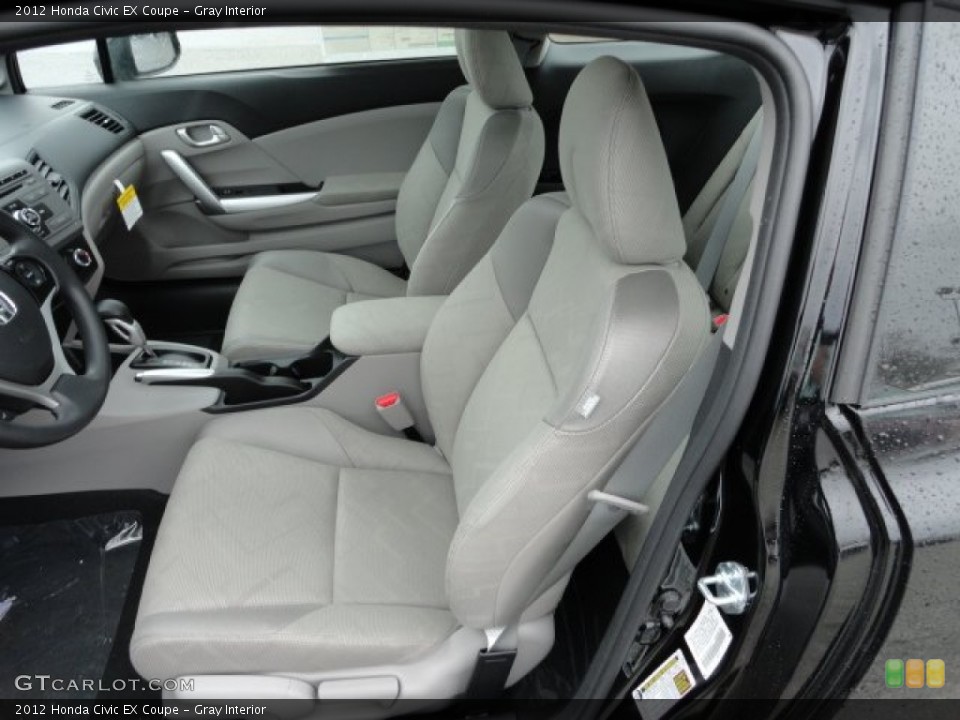 Gray Interior Front Seat for the 2012 Honda Civic EX Coupe #59842128