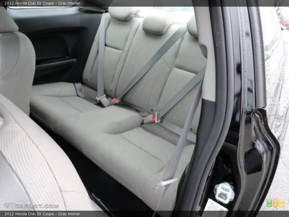 Gray Interior Rear Seat for the 2012 Honda Civic EX Coupe #59842137