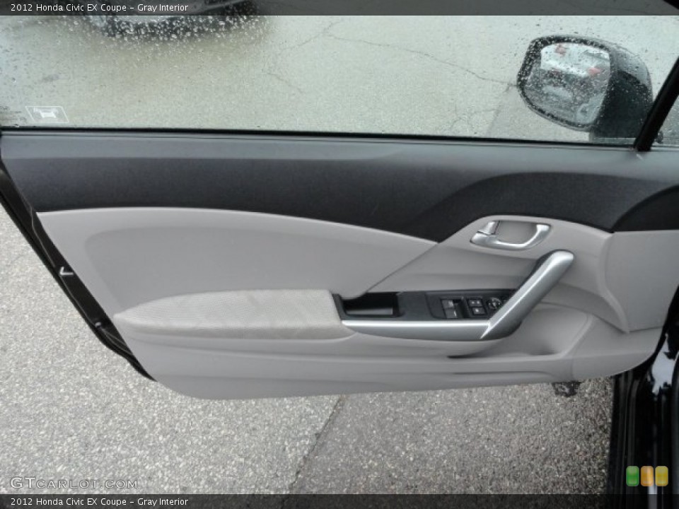 Gray Interior Door Panel for the 2012 Honda Civic EX Coupe #59842155