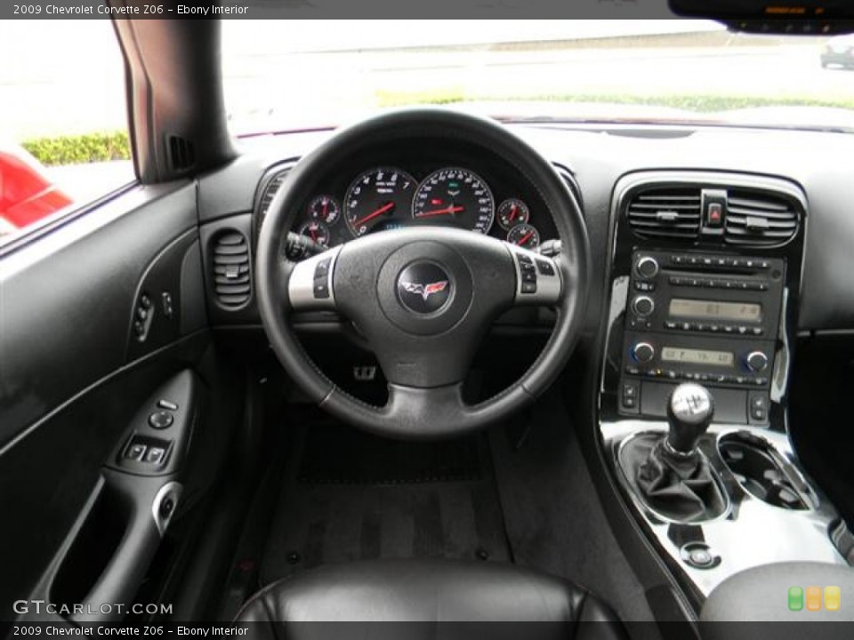 Ebony Interior Dashboard for the 2009 Chevrolet Corvette Z06 #59842218