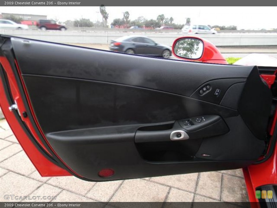 Ebony Interior Door Panel for the 2009 Chevrolet Corvette Z06 #59842227