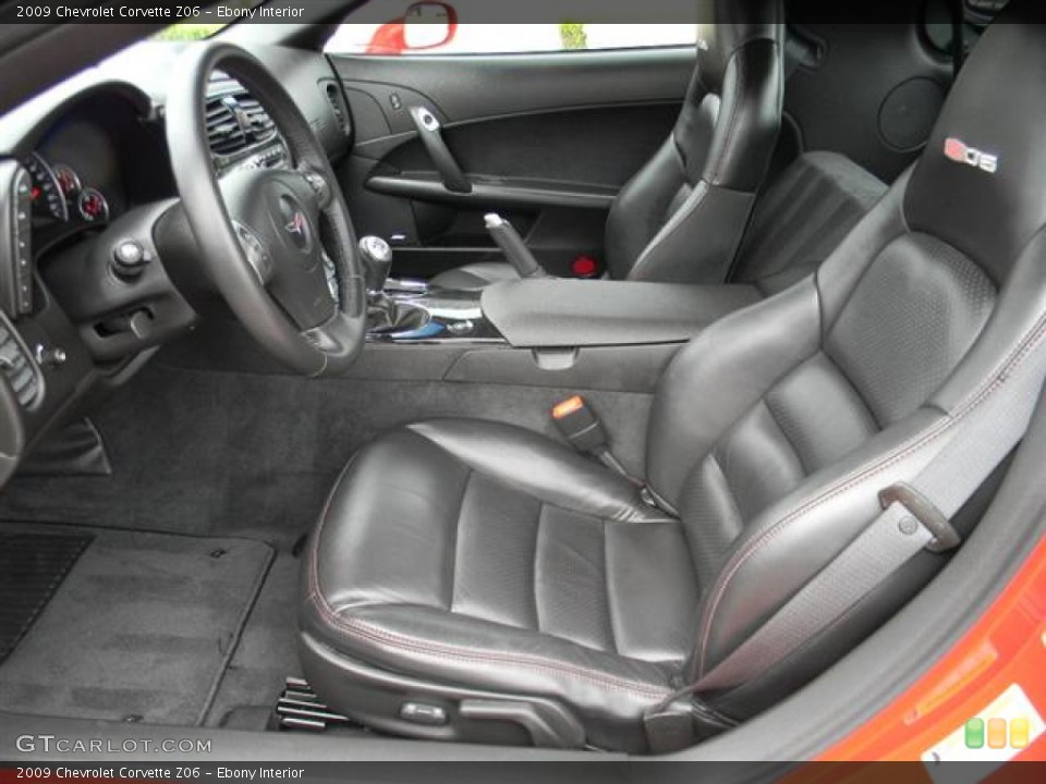 Ebony Interior Photo for the 2009 Chevrolet Corvette Z06 #59842245