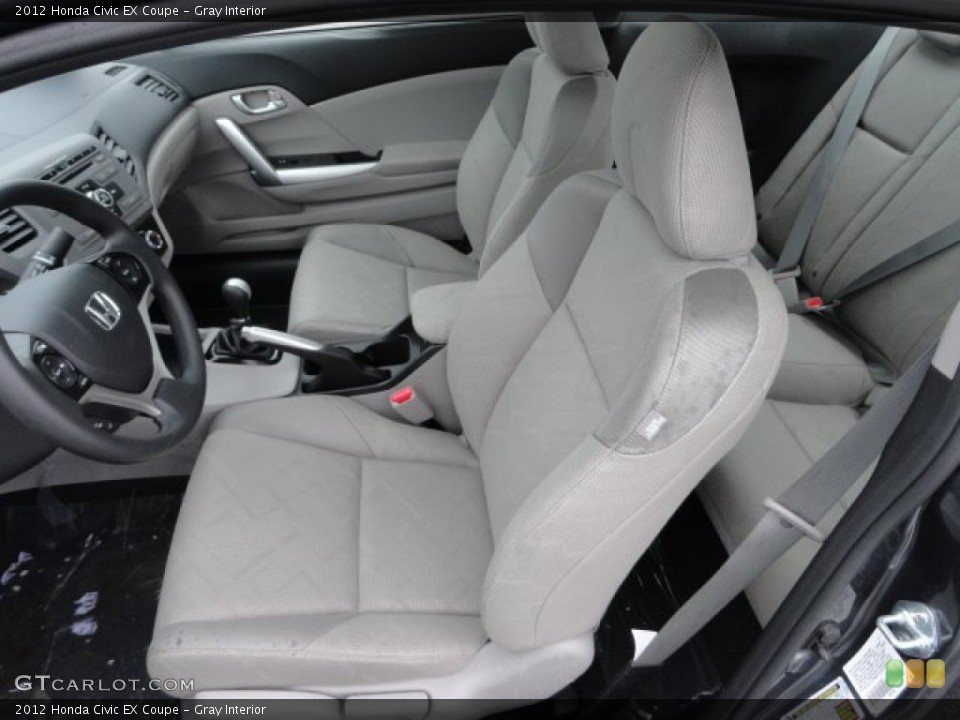 Gray Interior Front Seat for the 2012 Honda Civic EX Coupe #59842302