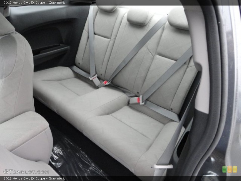 Gray Interior Rear Seat for the 2012 Honda Civic EX Coupe #59842308