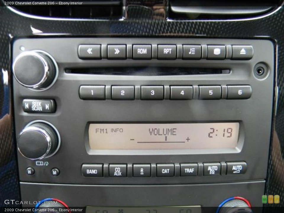 Ebony Interior Audio System for the 2009 Chevrolet Corvette Z06 #59842317