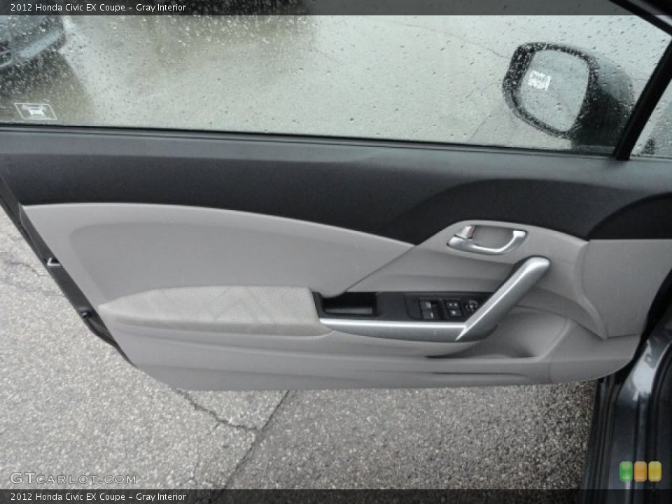 Gray Interior Door Panel for the 2012 Honda Civic EX Coupe #59842323