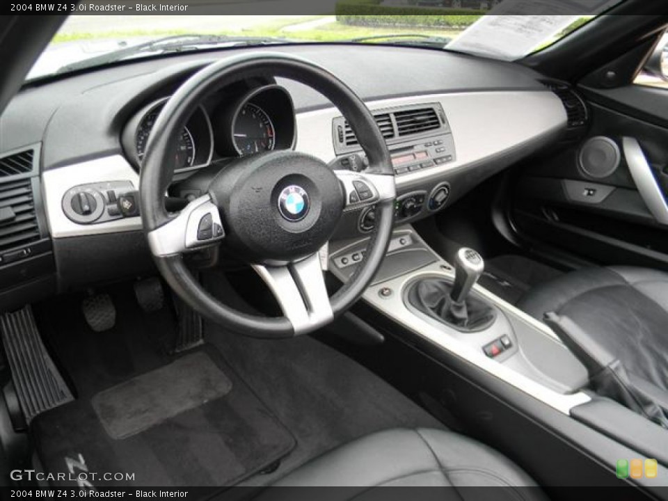 Black Interior Prime Interior for the 2004 BMW Z4 3.0i Roadster #59843307