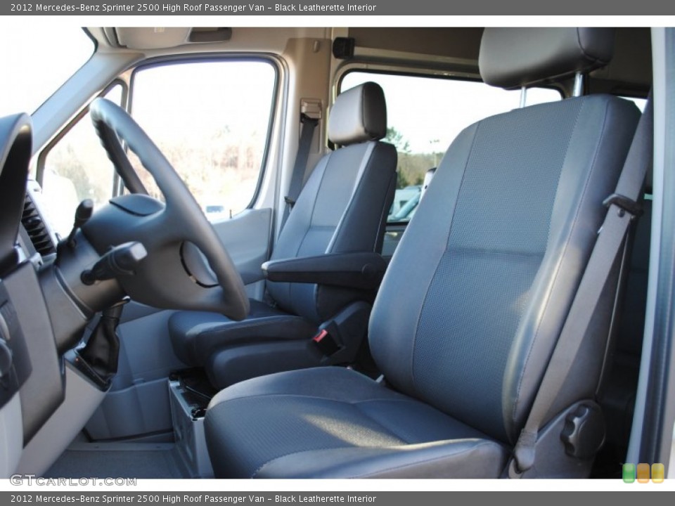 Black Leatherette Interior Photo for the 2012 Mercedes-Benz Sprinter 2500 High Roof Passenger Van #59844328