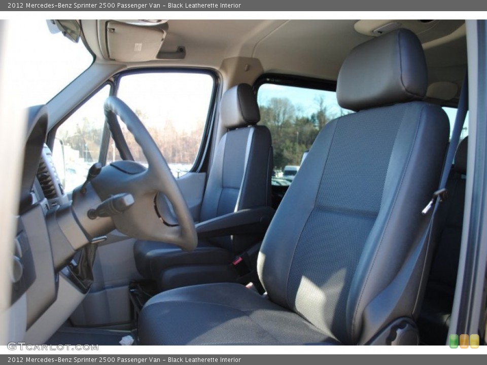 Black Leatherette Interior Photo for the 2012 Mercedes-Benz Sprinter 2500 Passenger Van #59844699