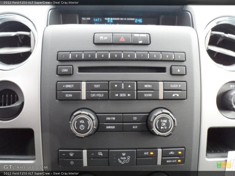Steel Gray Interior Controls for the 2012 Ford F150 XLT SuperCrew #59846295
