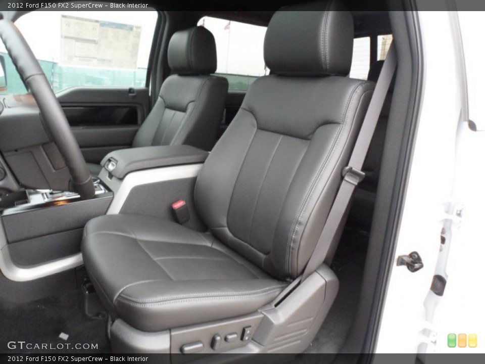 Black Interior Front Seat for the 2012 Ford F150 FX2 SuperCrew #59846924