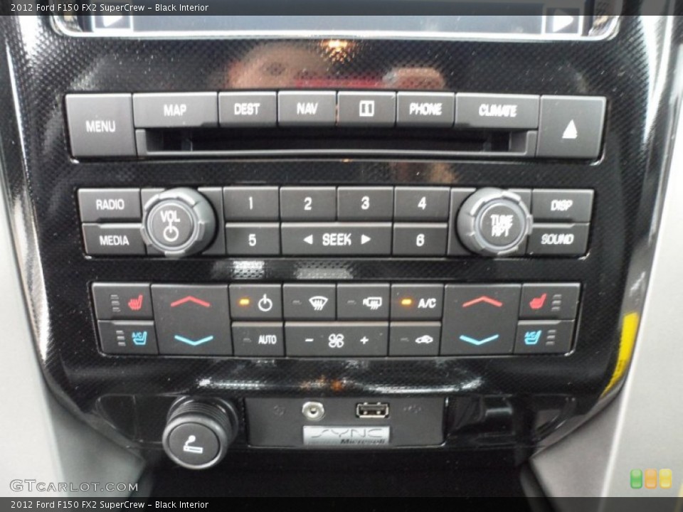 Black Interior Controls for the 2012 Ford F150 FX2 SuperCrew #59846976