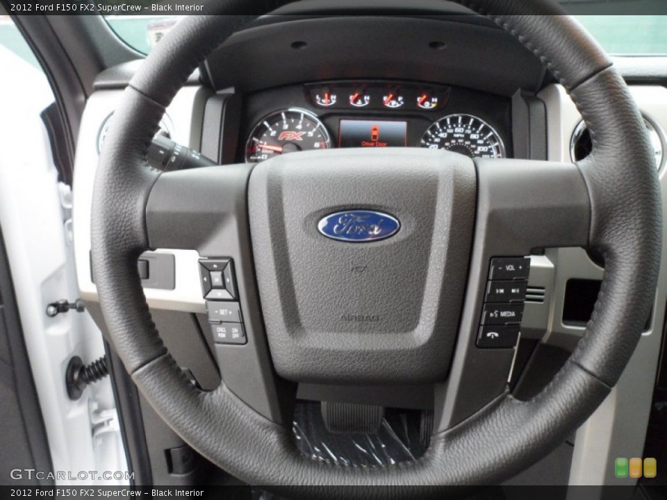 Black Interior Steering Wheel for the 2012 Ford F150 FX2 SuperCrew #59846994