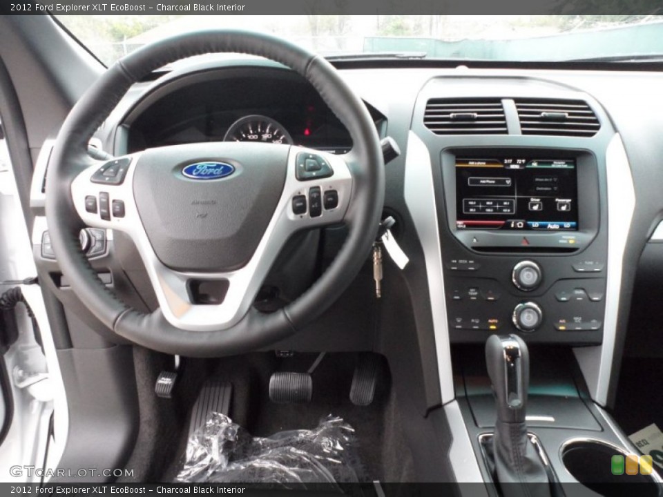 Charcoal Black Interior Dashboard for the 2012 Ford Explorer XLT EcoBoost #59848261