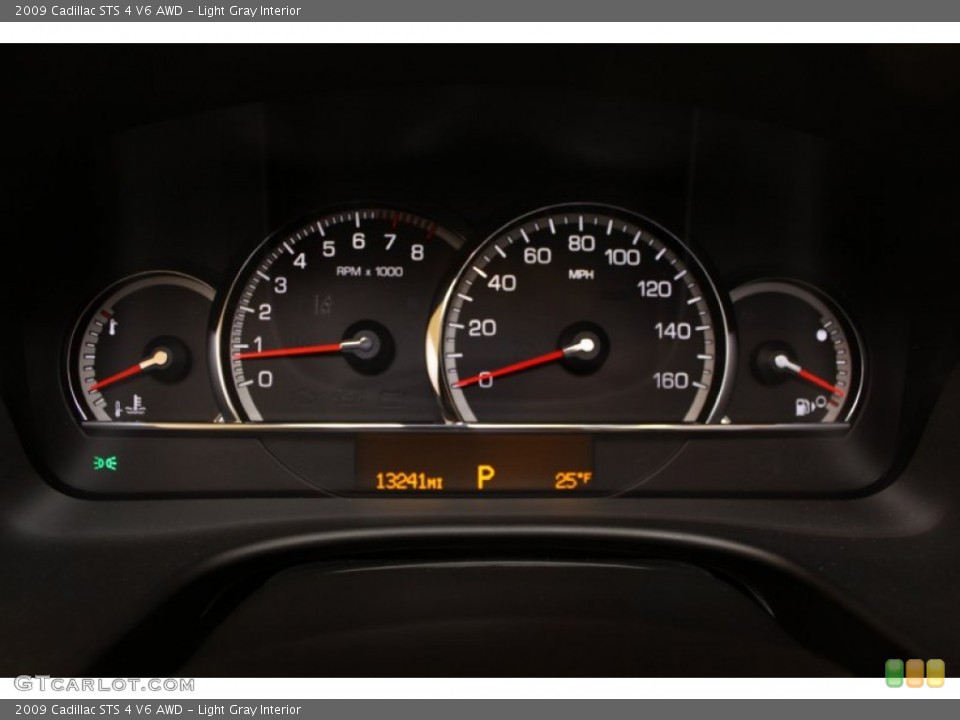 Light Gray Interior Gauges for the 2009 Cadillac STS 4 V6 AWD #59848459
