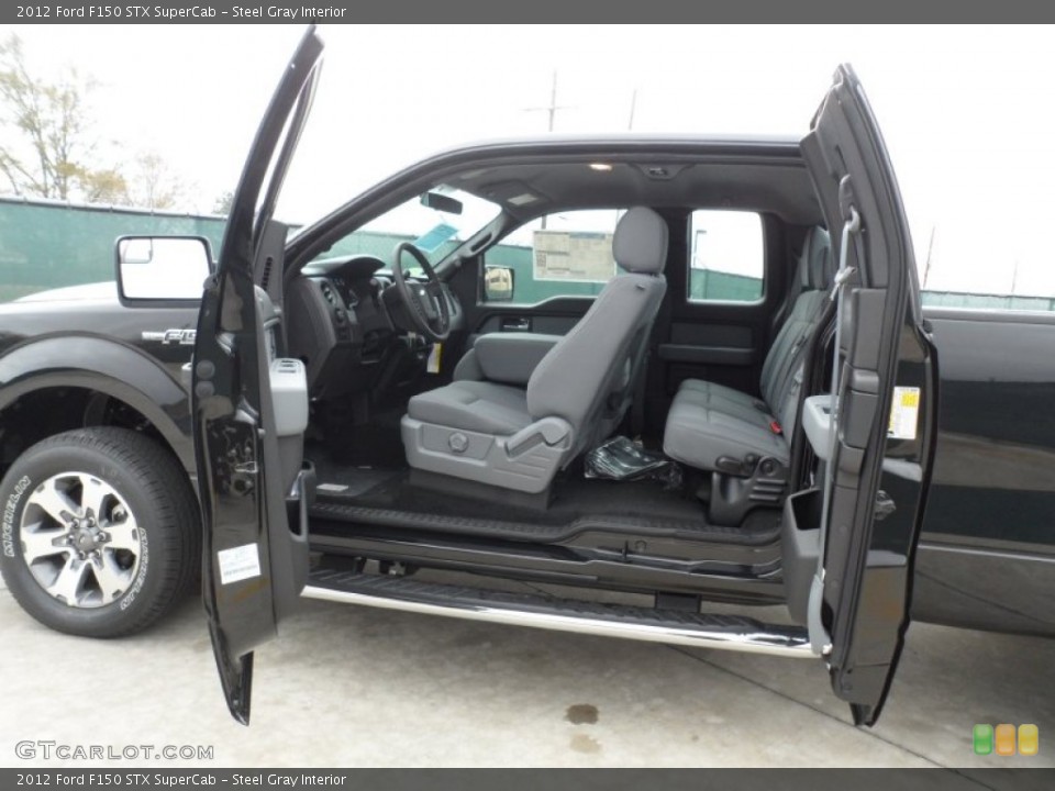 Steel Gray Interior Photo for the 2012 Ford F150 STX SuperCab #59848706