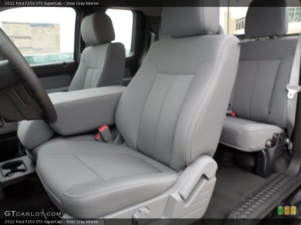 Steel Gray Interior Photo for the 2012 Ford F150 STX SuperCab #59848735