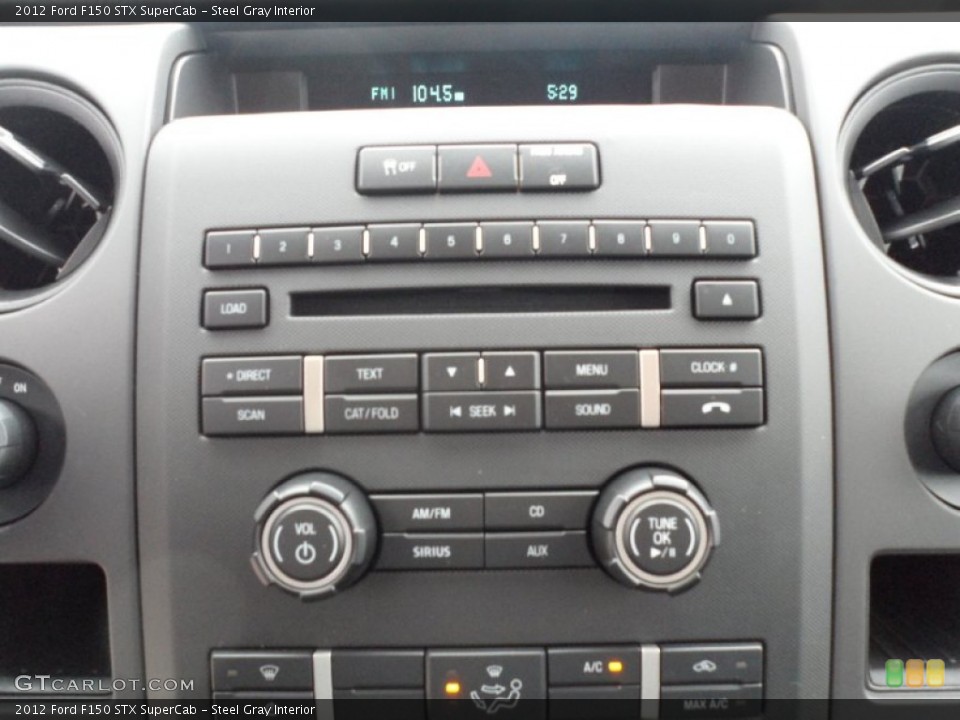 Steel Gray Interior Controls for the 2012 Ford F150 STX SuperCab #59848759