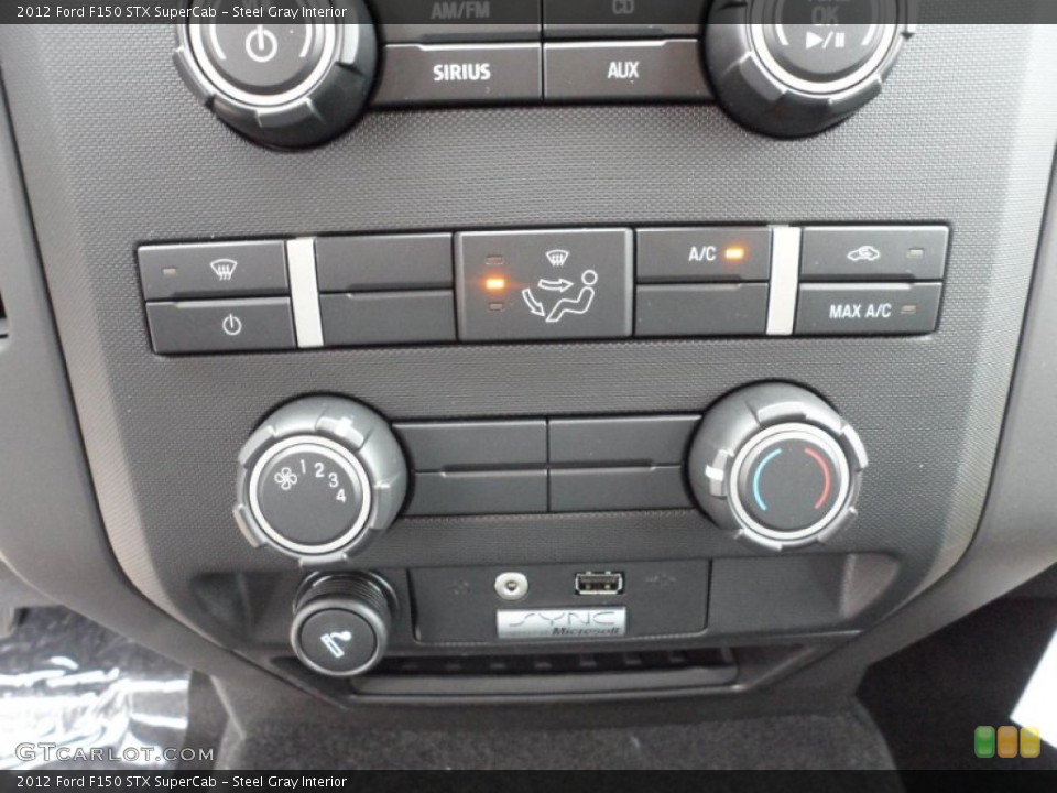 Steel Gray Interior Controls for the 2012 Ford F150 STX SuperCab #59848765