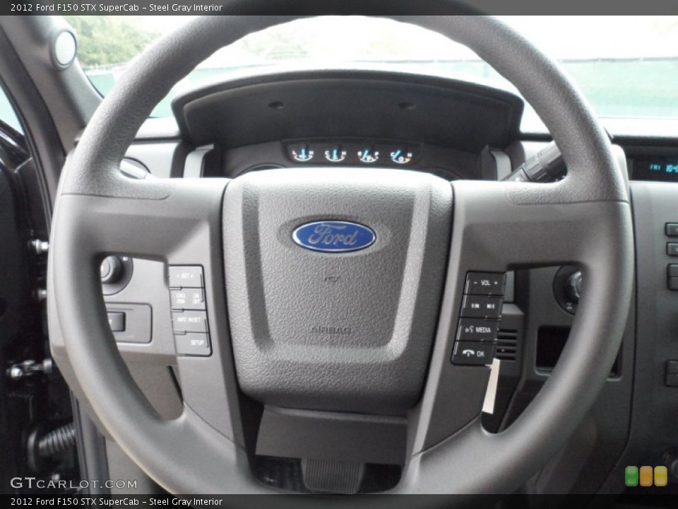 Steel Gray Interior Steering Wheel for the 2012 Ford F150 STX SuperCab #59848777