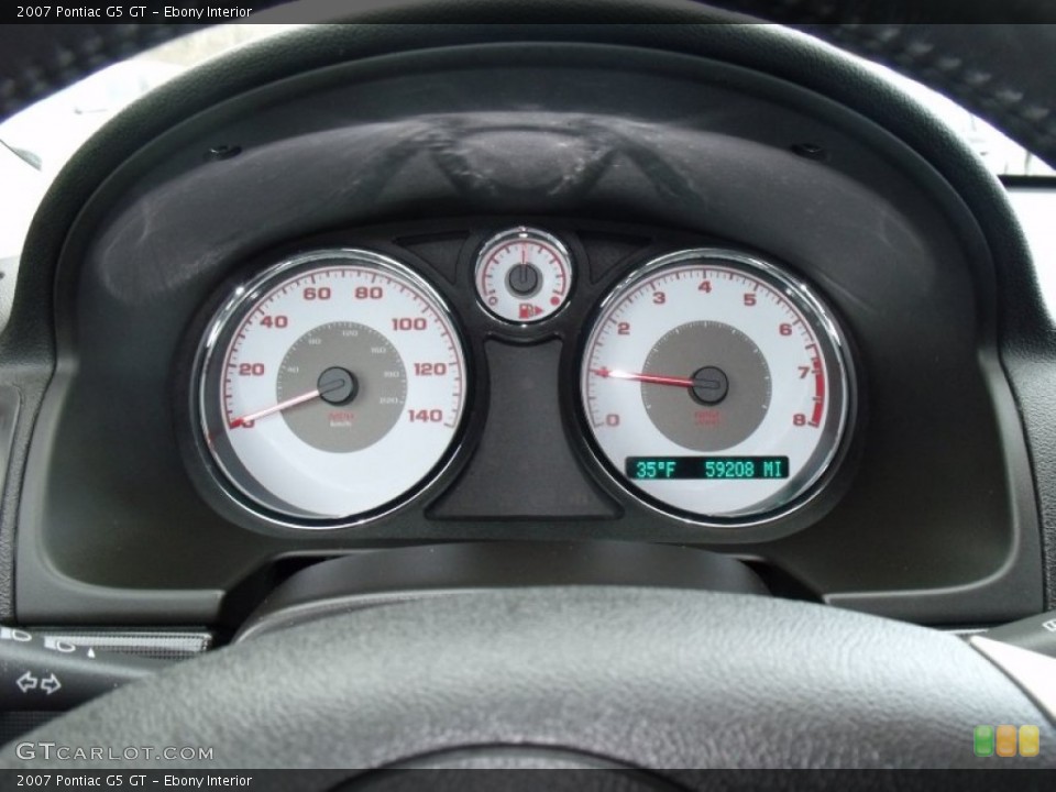 Ebony Interior Gauges for the 2007 Pontiac G5 GT #59849086