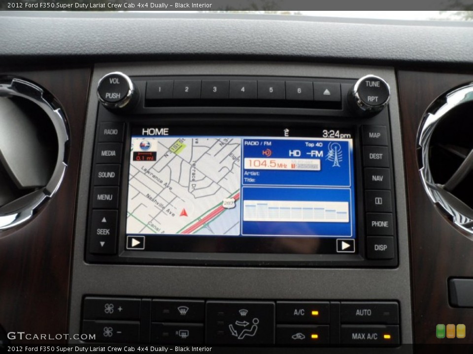 Black Interior Navigation for the 2012 Ford F350 Super Duty Lariat Crew Cab 4x4 Dually #59849677