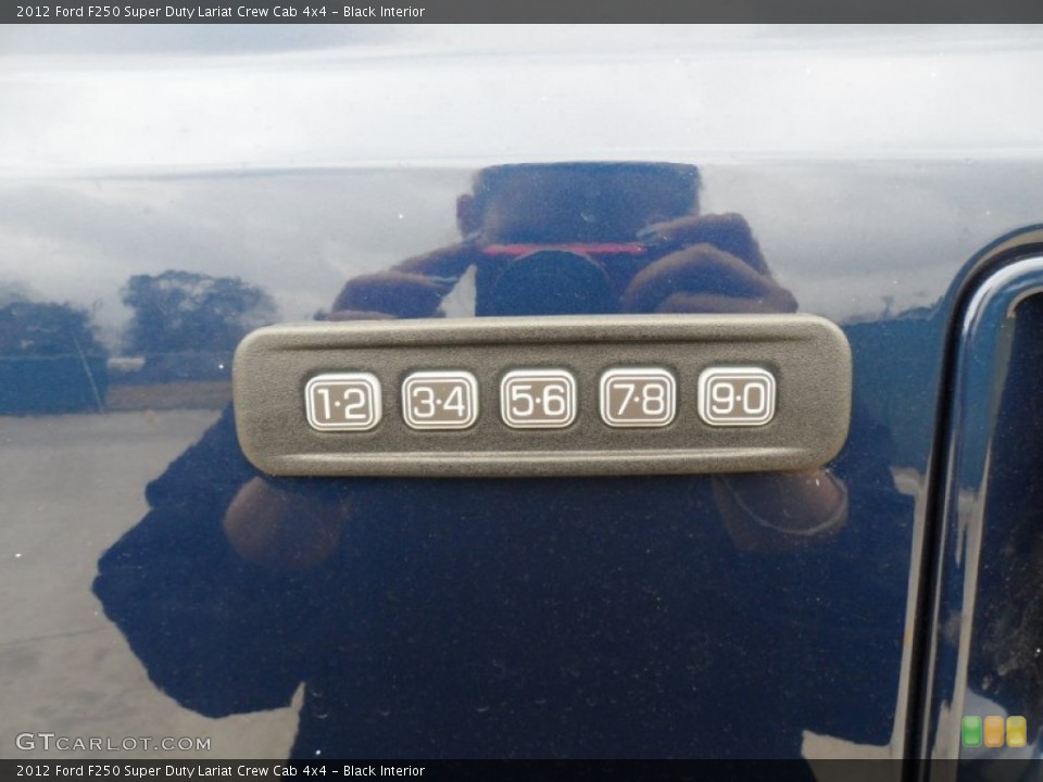 Black Interior Controls for the 2012 Ford F250 Super Duty Lariat Crew Cab 4x4 #59850085