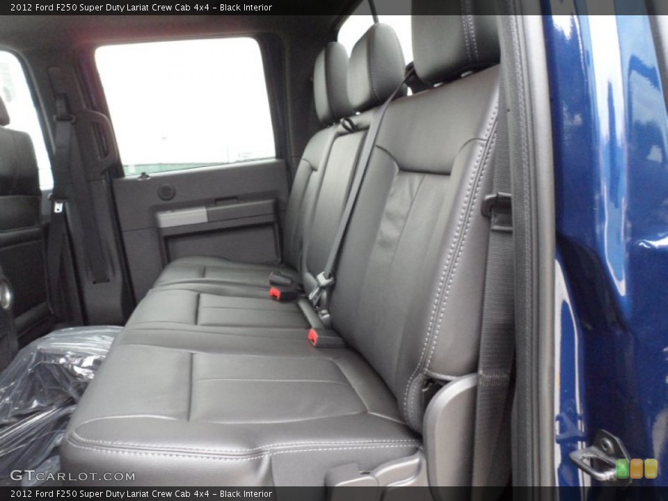 Black Interior Photo for the 2012 Ford F250 Super Duty Lariat Crew Cab 4x4 #59850123