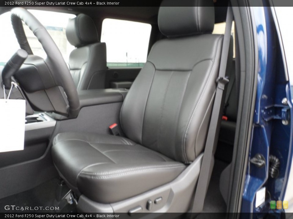 Black Interior Photo for the 2012 Ford F250 Super Duty Lariat Crew Cab 4x4 #59850145