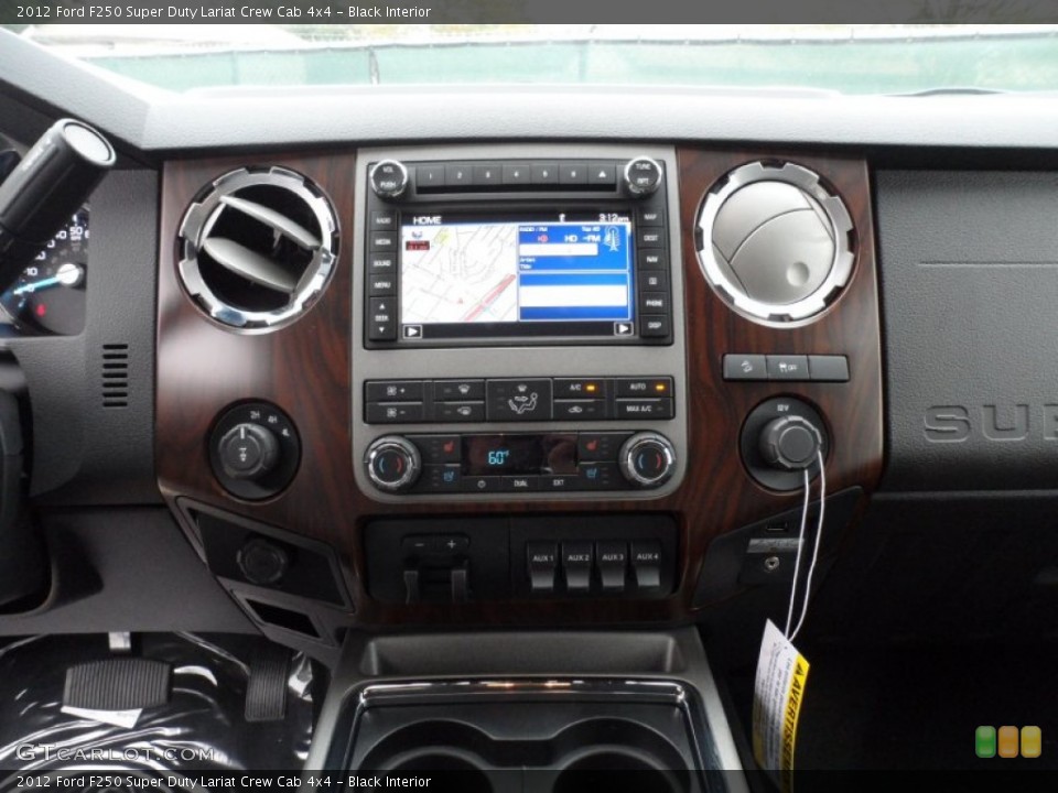 Black Interior Controls for the 2012 Ford F250 Super Duty Lariat Crew Cab 4x4 #59850170