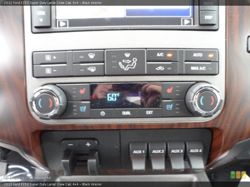 Black Interior Controls for the 2012 Ford F250 Super Duty Lariat Crew Cab 4x4 #59850184