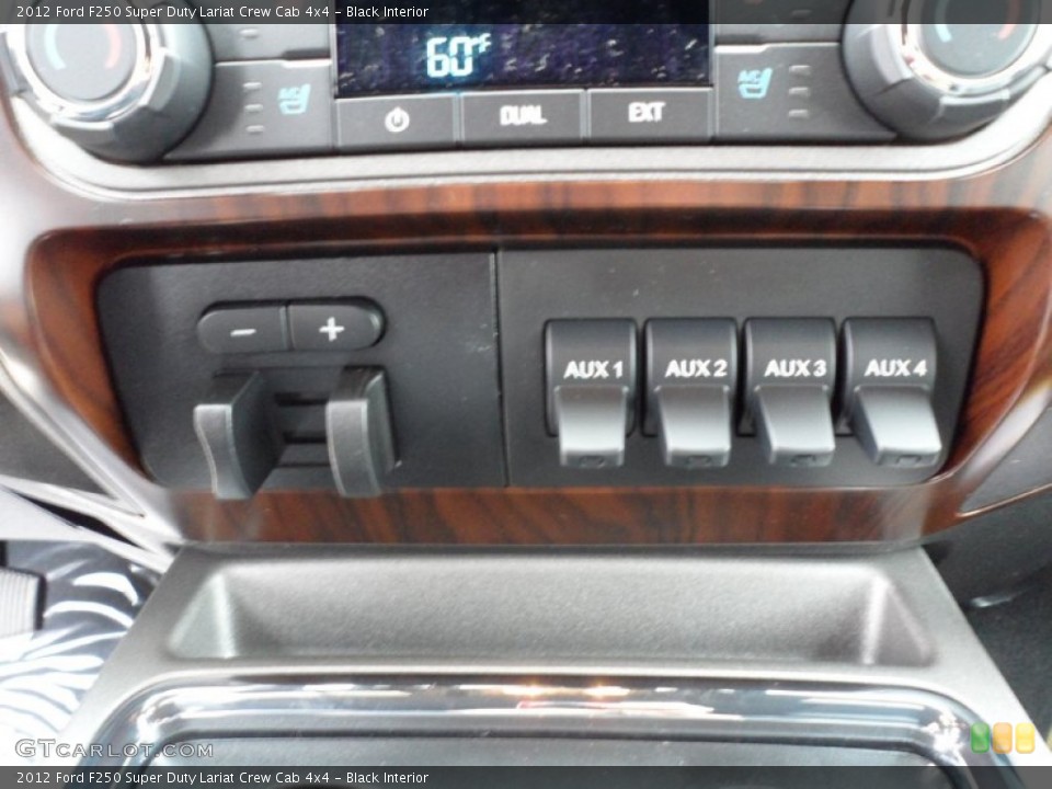 Black Interior Controls for the 2012 Ford F250 Super Duty Lariat Crew Cab 4x4 #59850187